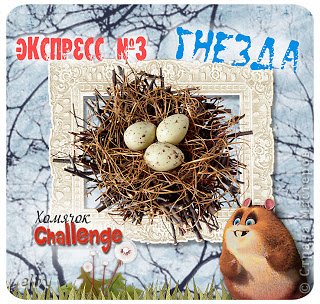 Участвую в экспресс-задании № 3 - Гнёзда от Хомячка http://homyachok-scrap-challenge.blogspot.com/2013/03/3_26.html (фото 5)