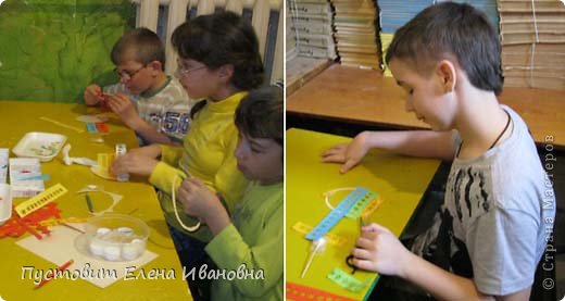 За работой-Вова Слащёв,Ксюша и Настя Дейнекины; Никита Брагин. (фото 16)