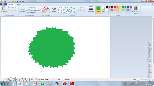 Выбираем "заливка" (красиный кружок) и заливаем!!! (фото 8)