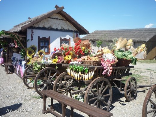 Телеги с дарами Кубани. (фото 44)