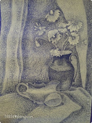 Рисунок каракулями.
3 класс 1 четверть,формат А2 ( ручка, тонированный лист)
(фото 5)
