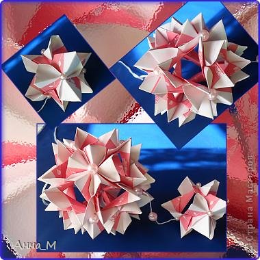 Name: Winterсherry
collection "Ribbon Flowers"
Designer: Uniya Filonova
Units: 30 Paper: 2,9 * 15 sm Final height: ~ 8,5 sm
Joint: no glue
На обвесе - маломодульник из модулей самой Зимней Вишни. (фото 3)