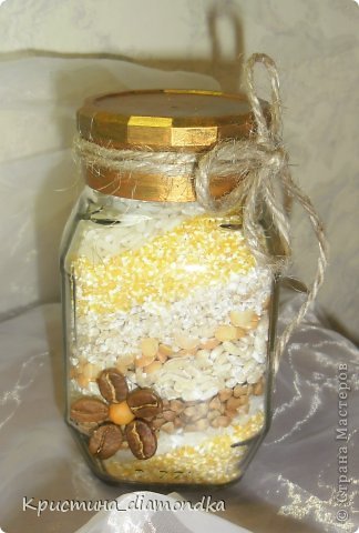 Дошли ручки и до насыпушечек=) пока только из круп, а соль уже сушится =)) так что скоро и цветную насыплю.. =) (фото 1)