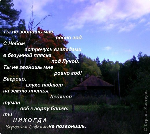 Это стихотворение я написала Тому, Которого любила, через год после того, как его не стало.  (фото 6)