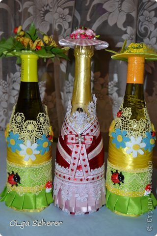 Вот такие бутылочки у меня получились пока готовилась к конкурсу (фото 1)