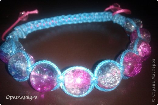 Браслеты из натурального камня и стекла:"Shamballa ",  "Wrap Bracelet в стиле Chan Luu и т.д.(часть 2) (фото 8)