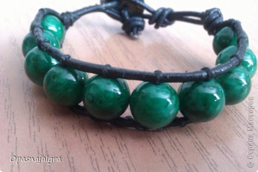 Браслеты из натурального камня и стекла:"Shamballa ",  "Wrap Bracelet в стиле Chan Luu и т.д.(часть 2) (фото 16)