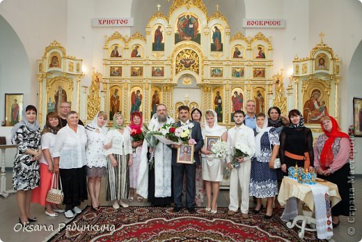 Прекрасные венчальные иконы, вышитые бисером- подарок моей близкой подруги!!! Спасибо, Иришка!!! Это помять на всю жизнь!!! (фото 19)