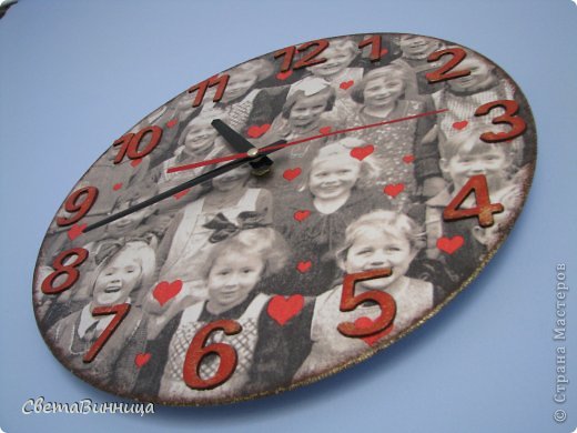 "...які люди такі салфетки на стіл покладуть?..." или часы в подарок учителю. (фото 3)