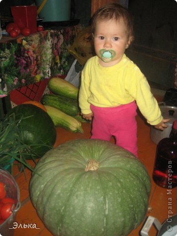 А это Вам БОНУС Тыква И МОЯ младшая дочурка)))) 
Тыкву вырастила моя МАМУЛЯ!!!!!!!!!!!!!! (фото 5)