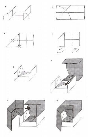 Схема складывания частей с вогнутым углом. (фото 6)