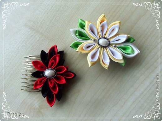 Броши и заколки KANZASHI (фото 3)