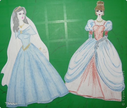 Вторая нарисована восковыми мелками. все статисты рисовала сестра)) я только одежду люблю рисовать (срисовывать))))) (фото 11)