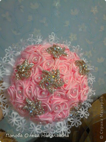 Мой свадебный букет. Когда его делала не фотографировала. Если, будут желающие узнать как его сделала, то сделаю МК. (фото 1)