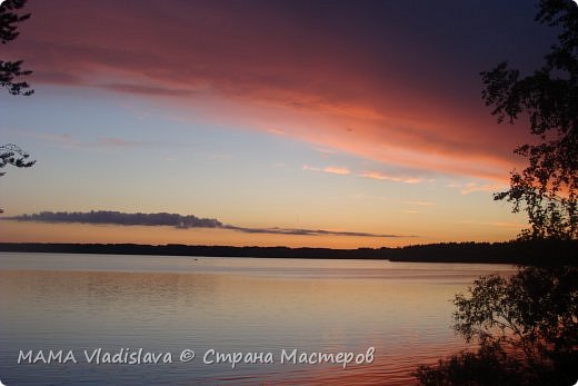 вот такие закаты на озере. (фото 15)