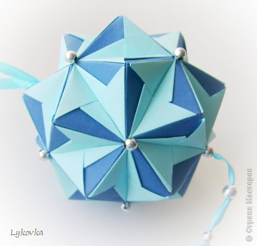 Кусудамы Томоко Фусе из книги "Floral globe" часть 1 (фото 11)