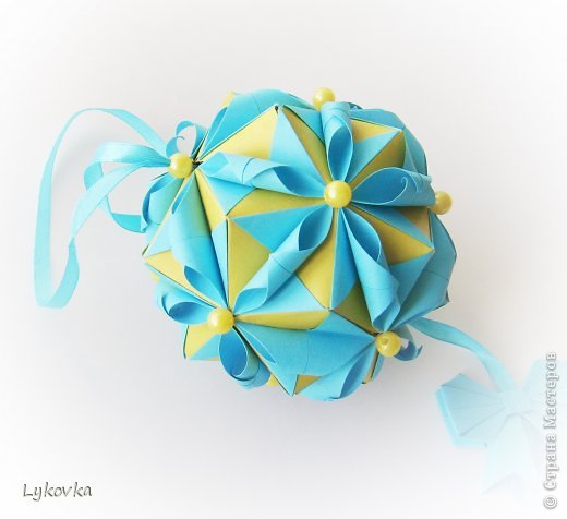 Кусудамы Томоко Фусе из книги "Floral globe" часть 1 (фото 16)