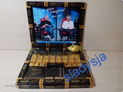 Ноутбук из конфет