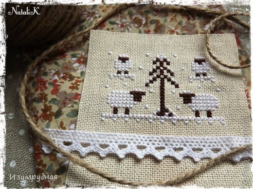 Схемка бесплатная из блога The little stitcher. Уже все наверное знают, что я коллекционирую овечек, и пройти мимо схем с ними я не могу))))) (фото 3)