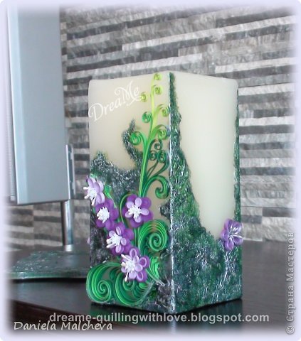 Quilled candle (фото 4)