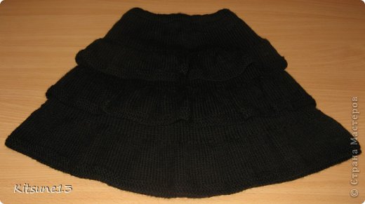 Юбка на 7 лет. Длина - 40 см. Обхват талии - 60 см. 
Спицы 4мм, 3 мотка YarnArt charisma (80% wool, 20% acrylic)
Плотность вязания 8 петель = 10 см
Использовала инструкцию из  <a href="http://igmihr.ru/MODELI/det/devoch/045/45.html"> МК (фото 17)