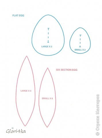 Кому интересно, это выкройки для яиц из двух и шести деталей (фото 9)