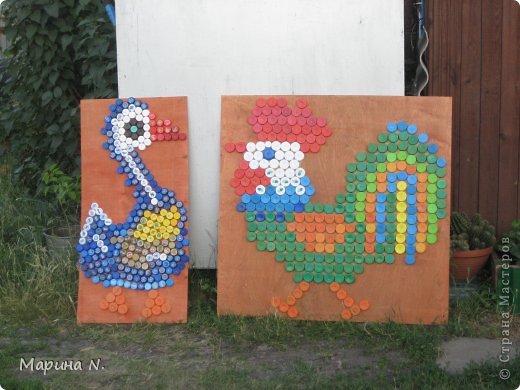 Вначале птички были выполнены на фанере... (фото 3)