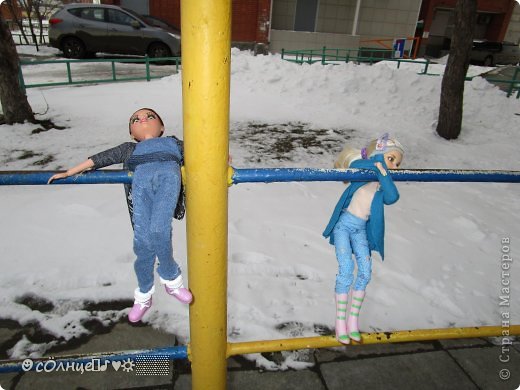 А Виолетта и Женя болтались на лестнице. (фото 14)