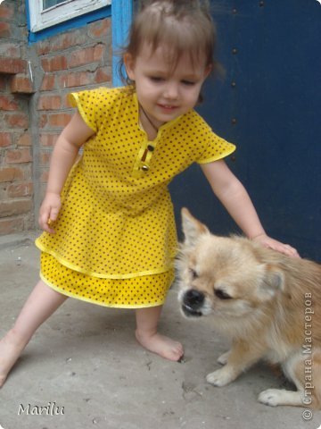 нашила много сарафанов дочке ...это один из трех (фото 4)