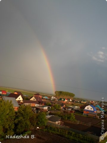 Вид из моего окна, после сильно дождя и града у нас в пригороде в Тюмени....ну уж очень бывает красивоооо!!!!! (фото 7)