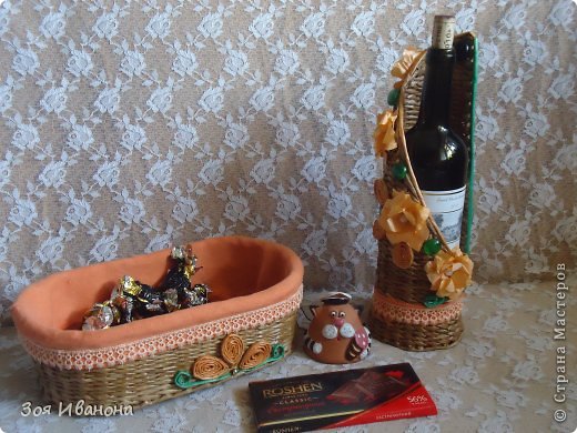 Добрый день, мои дорогие Мастера! Завтра День бухгалтера и я приготовила этот набор в подарок подруге. Как хорошо уметь плести. Проблема с подарками решается быстро. Правда? (фото 1)