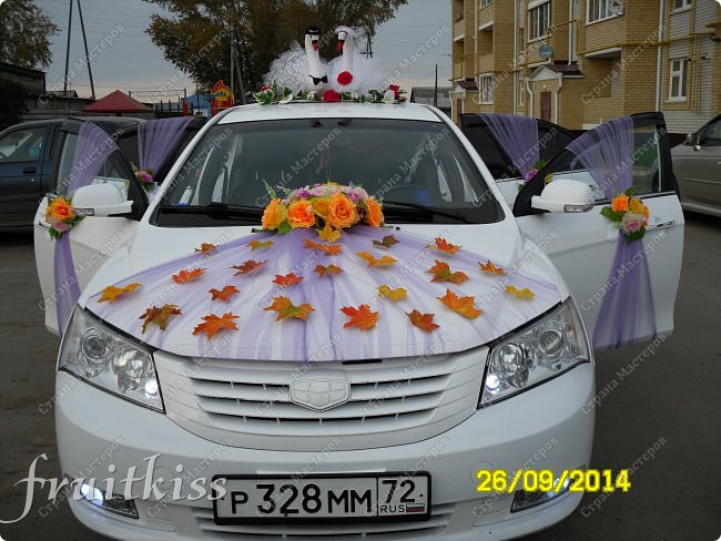 ОСЕННИЕ СВАДЕБНОЕ УКРАШЕНИЕ АВТО