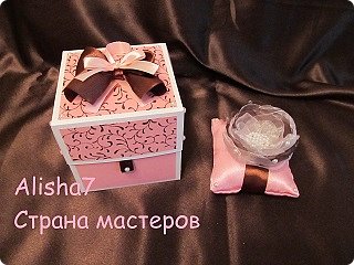 Подушечка для колец. И коробочка для нее. (фото 5)