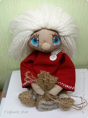 Вот такого домовенка я сшила в эти выходные. Выставляю вам абсолютно свеженького:) (фото 1)