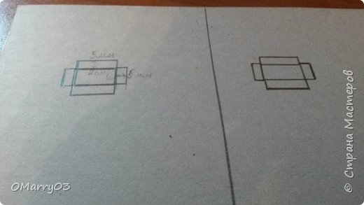 Для начала начертим на картоне две одинаковые детали. (Крупное фото детали дальше) (фото 3)