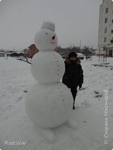  Наш снеговик (фото 3)