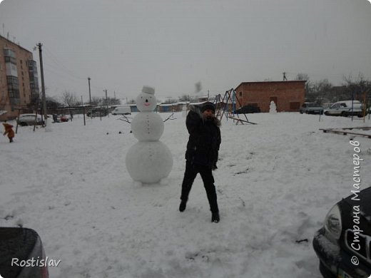  Наш снеговик (фото 4)