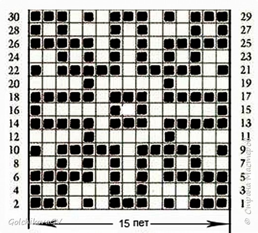 Это  основной узор, использованный в обоих изделиях. (фото 3)