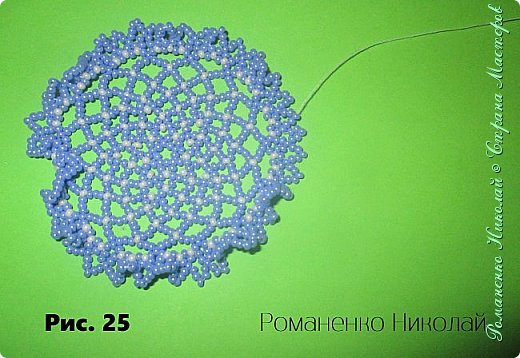 Мастер-класс, салфетка из бисера (фото 26)