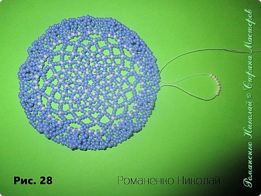 Мастер-класс, салфетка из бисера (фото 29)