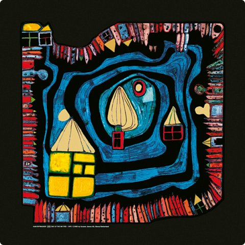 А это оригинал. End of waters. Hundertwasser. (фото 9)