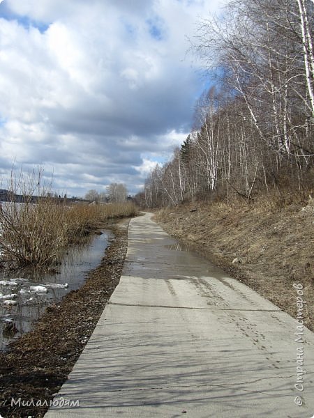 Еще немного поднимется вода и эта дорога уйдет под воду. (фото 8)