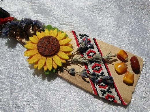 подсолнух из фетра (фото 12)