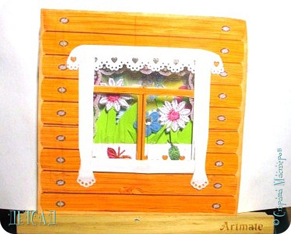 Эту открыточку целиком и полностью слизала отсюда: http://qbeesquest.blogspot.ru/2011/03/flower-box-pop-up-card.html 
Хотя внесла свои изменения ;) (фото 8)