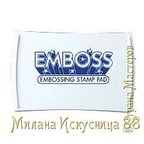 Подушечка пигментная для эмбоссинга Super Emboss,  прозрачный (Tsukineko).  Такая у меня подушечка.  (фото 5)