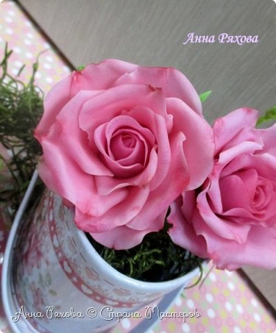 Розы из холодного фарфора (фото 2)