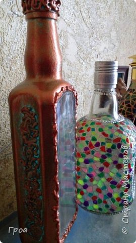 вот такая.... странная бутылочка получилась) (фото 6)