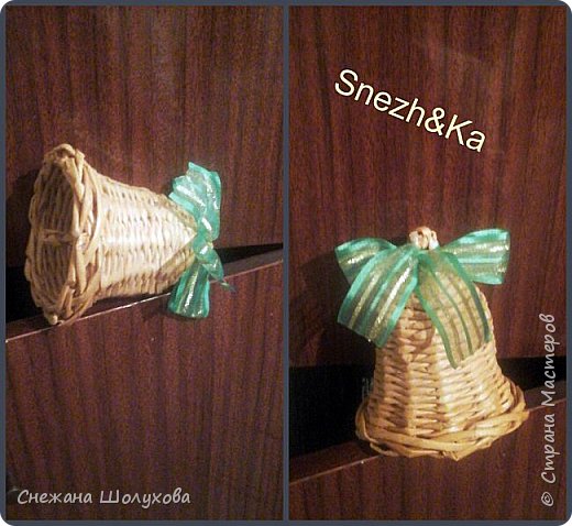 Долго мучала-лепила форму для колокольчика из папье-маше.Результат порадовал) (фото 8)