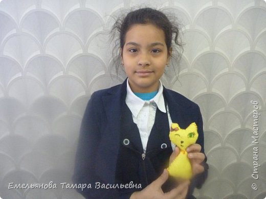 Гожалимова Ясмина, ученица 5 "Б" класса, 11 лет сшила котенка (фото 19)