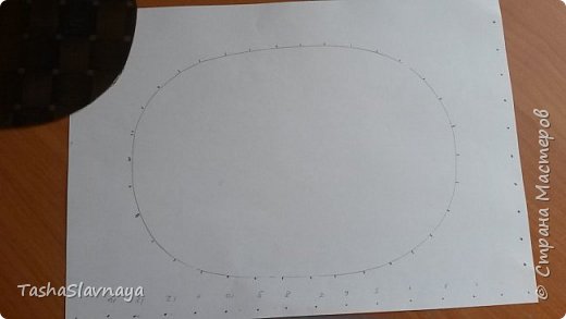 Беру шаблон разметки под эту форму. (после того как сплела пару таких шкатулок и поняла, что народу нравится) сделала себе шаблон-разметку для стоек. Оч удобственно)) (фото 8)